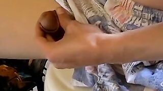 Hot Ian Madrox was caught smoking and jacking off in the bathroom