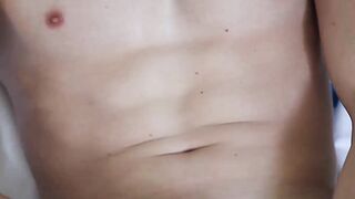 Hunk Kyle Adams jerked off and showed his smooth tight butthole