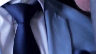 PlayingMen.com - Businessman pounding partner's tight wet butt hole hard with deep th