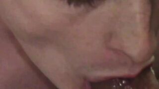 Black haired stud sucks cock like theres no tomorrow