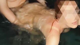 SEX in the SWIMMING POOL by NIGHT BIG TITS ROMANTIC ep2