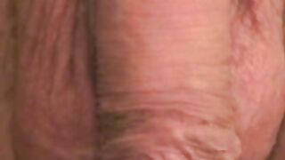 Mature man masturbates solo while having toy in his ass