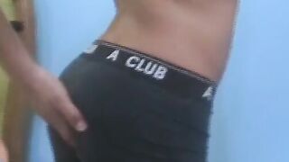 Cute gym bunnies love licking asses and sucking fat pricks