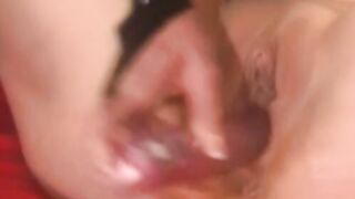 Kinky dominatrix uses sex toys on masked girl in latex suit