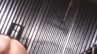 Kinky dominatrix uses sex toys on masked girl in latex suit