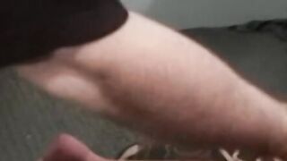 Busty blonde babes pussy is wet while riding big hard dick
