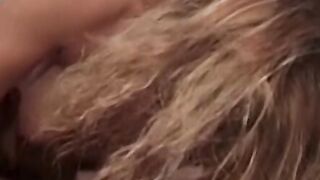 Busty blonde babes pussy is wet while riding big hard dick