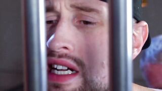 InfernoDungeon.com - Mature lawyer's raw fisting punishment for young jock prisoner