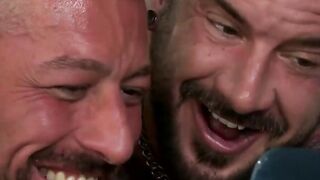 GayOver30.com - Adorable hunks Derek and Dolf have a steamy bathroom fucking session