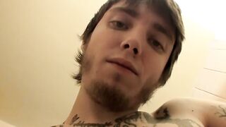 Hot and cute straight dude Blinx wanking his big pecker