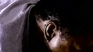 Black dude sucks off amateur gay dude while he masturbates