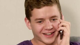 MaleIcons.com - Horny Stepdad and hot twink love anal fuck on the hotel bed with pass