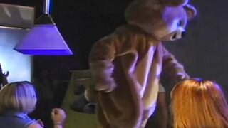 Blonde amateur hottie deepthroats cock at kinky CFNM party