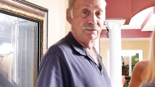 Young gal craves for anal smashing from experienced old guys