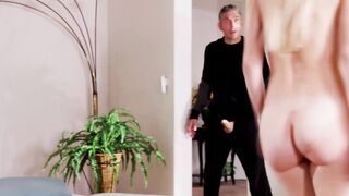 Cute teen Lana Sharapova rides stepdads big cock like a pro