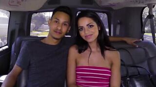 Hot teen Vienna Black picked up for nice ride on hard cock