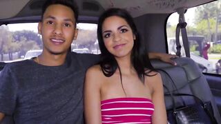 Hot teen Vienna Black picked up for nice ride on hard cock