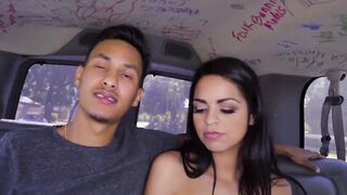 Hot teen Vienna Black picked up for nice ride on hard cock