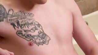 Brunette big dick soldier Josiah loves masturbating in front of the camera