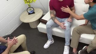 Marco Napoli gives Gabe Bradshaw and Des Irez tight ass a nice fuck