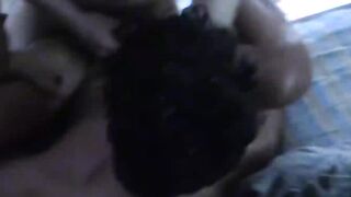 Kinky twink deepthroats and inked mans big and veiny cock