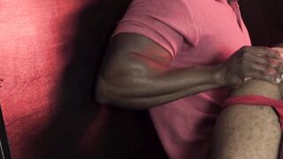 Hairy stud Derek Cline rides deep BBC hunk Max Konnor