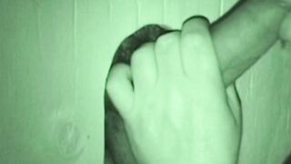 BobAuntie.com - Bearded fat fucker swallows a big hairy glory hole cock vigorously