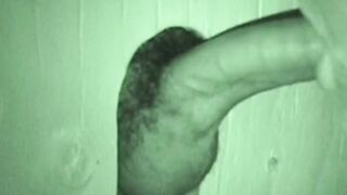BobAuntie.com - Bearded fat fucker swallows a big hairy glory hole cock vigorously