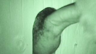 BobAuntie.com - Bearded fat fucker swallows a big hairy glory hole cock vigorously