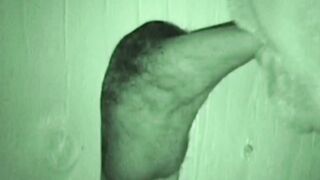BobAuntie.com - Bearded fat fucker swallows a big hairy glory hole cock vigorously