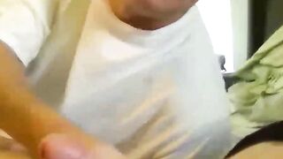 JoeSchmoeXXX.com - Two horny mature dudes indulge in a hot cock sucking session