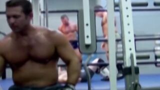 MuscleJockBound.com - Inked hunk choked and dominated in a rough BDSM match, defeated