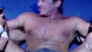 MuscleJockBound.com - Inked hunk choked and dominated in a rough BDSM match, defeated