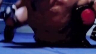 MuscleJockBound.com - Inked hunk choked and dominated in a rough BDSM match, defeated