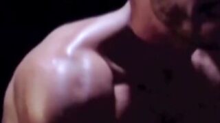 MuscleJockBound.com - Inked hunk choked and dominated in a rough BDSM match, defeated