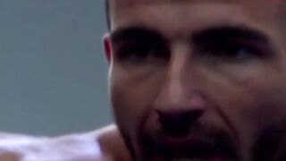MuscleJockBound.com - Inked hunk choked and dominated in a rough BDSM match, defeated