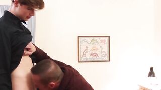 FamilyPornSite.com - Athletic stepson rides daddy's big cock to orgasmic bliss