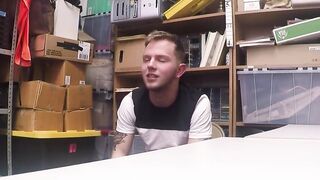 BoyPunish.com - Inked shoplifter's explosive cumshot while being raw fucked hard and