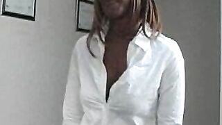 Ebony teen schoolgirl dicked by pervy mature principal