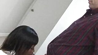 Ebony teen schoolgirl dicked by pervy mature principal