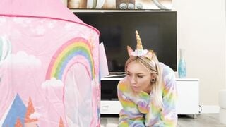 Tattooed blonde Chloe Temple moans during intense taboo fuck