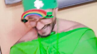 Besties celebrate eat hot jizz after Irish POV cock sucking