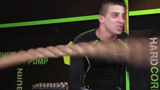 RagingXXX.com - Hardcore anal fucking at the gym with three muscular hunks