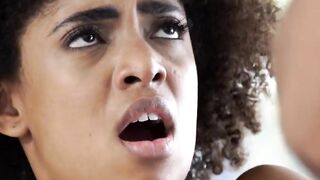 21Innocent.com - Ebony babe's curves and pussy slammed hard in passionate sex