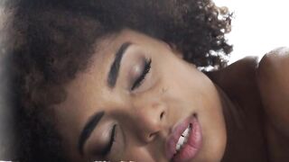 21Innocent.com - Ebony babe's curves and pussy slammed hard in passionate sex