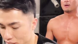 Japanese gay Ryu ll sucking Hiroya massive cock before bareback sex