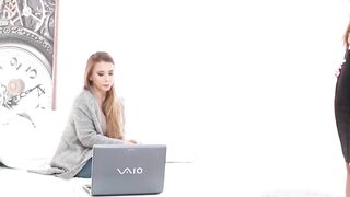 SensualMomma.com - Redhead stepmom's scissoring with subslut teen after oral pleasure