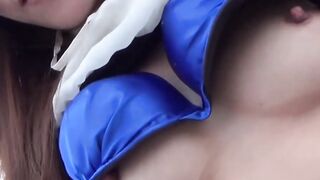 Teen Japanese finger fucked at a building rooftop