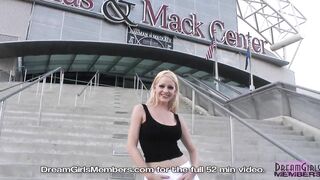 Huge Titties And Upskirt Cunt Into Las Vegas