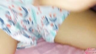 Having Fun with my cousin's vagina while watching porn, look how she has it